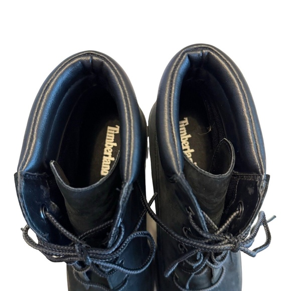 Timberland Women's Amston Boots 8253A Black Wedge Heels Ankle Booties Size 8 - Picture 9 of 13